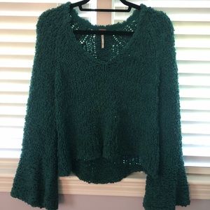 Free people teal sweater